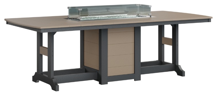 Berlin Gardens Garden Classic 44"x96" Rectangular FIRE Table Bar Height